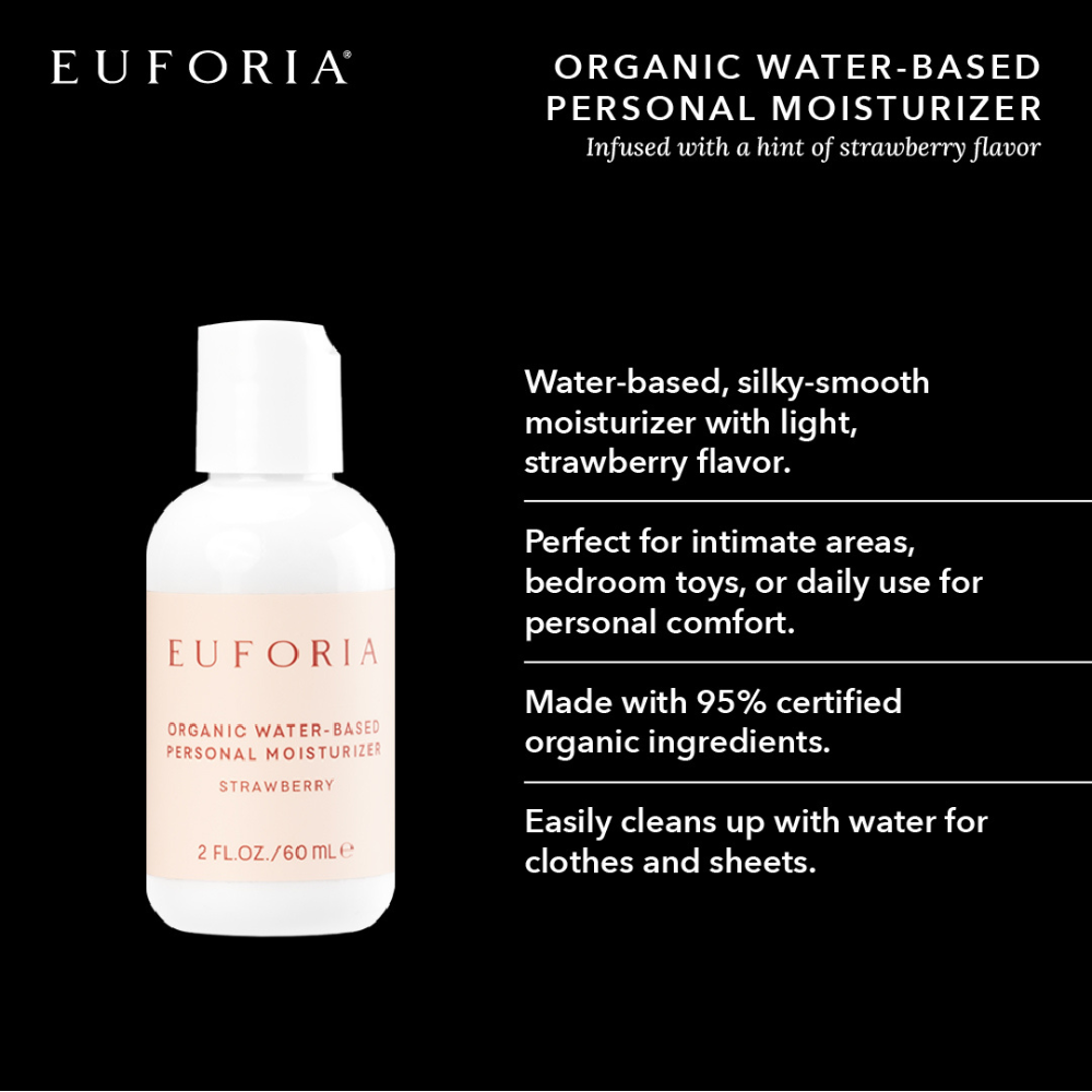 Organic Water Based Personal Moisturizer Strawberry