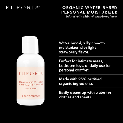 Organic Water Based Personal Moisturizer Strawberry