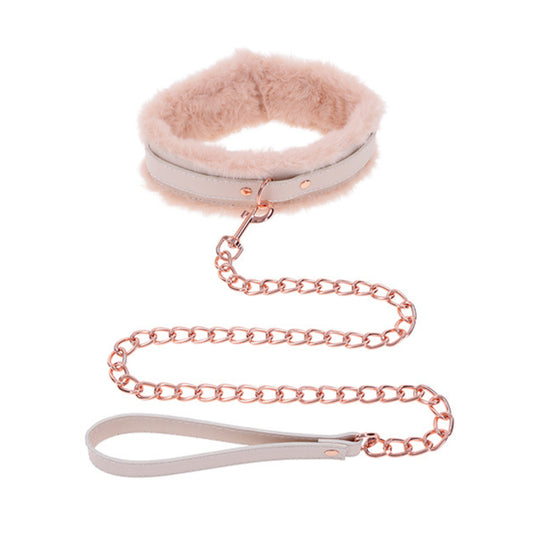 Peaches Fur Collar & Leash